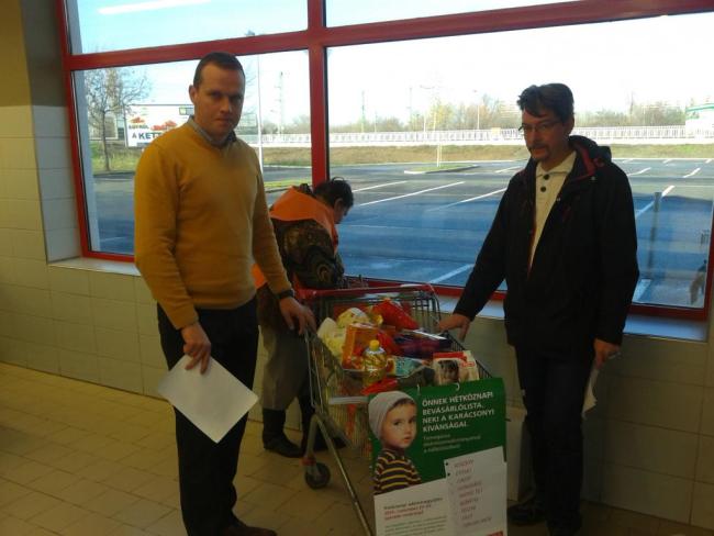 Élelmiszerbank adomány gyűjtés a Templárius Alapítvány segítségével