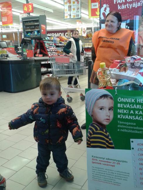 Élelmiszerbank adomány gyűjtés a Templárius Alapítvány segítségével