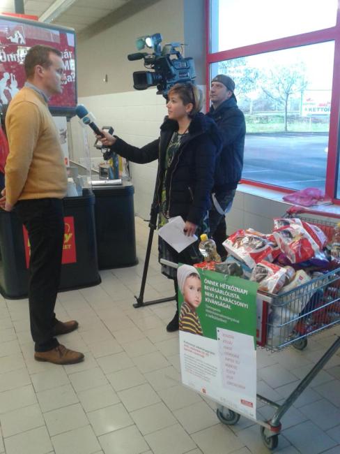 Élelmiszerbank adomány gyűjtés a Templárius Alapítvány segítségével