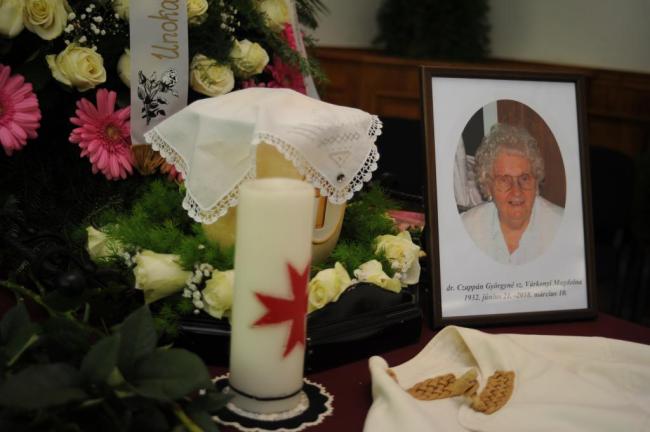 Czappán Györgyné sz. Várkonyi Magdolna dámánk temetése 2018. április 20.