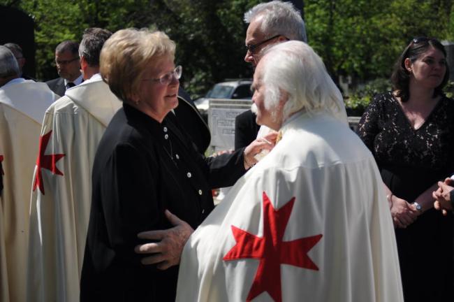 Czappán Györgyné sz. Várkonyi Magdolna dámánk temetése 2018. április 20.
