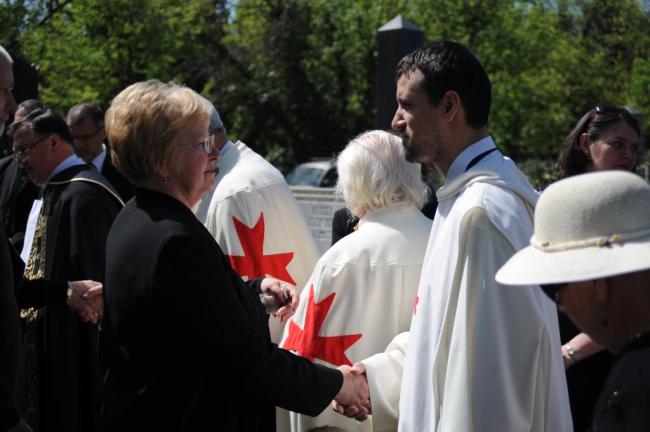 Czappán Györgyné sz. Várkonyi Magdolna dámánk temetése 2018. április 20.