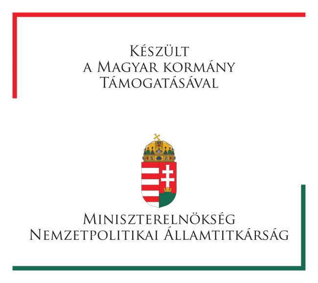 Köszönetet mondunk a Miniszterelnökség támogatásának.